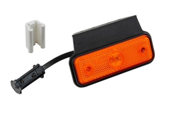 LED LAT. LIGHT 12/24 ORANGE C/BRACKET, CABLE AND CLICK IN 118x30