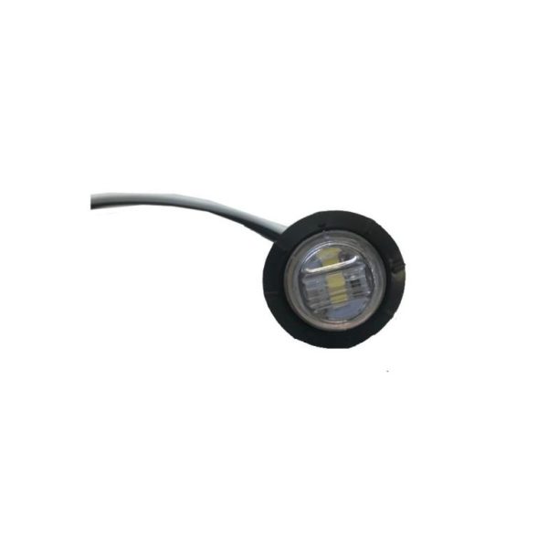 LED 12/24V SIDE MARKER WHITE C/CABLE 13CM - Pack of 2 PZ