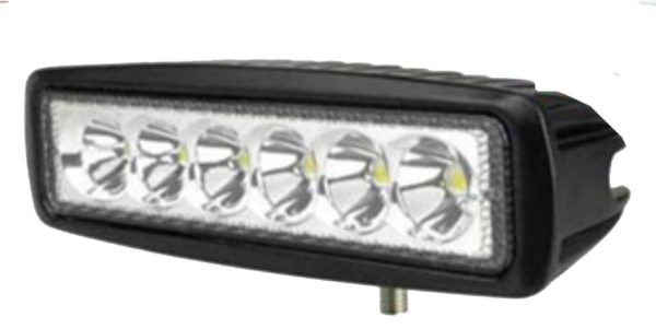 HEADLIGHT RECTANGULAR WORK 6 LED 18W 1180LUMEN