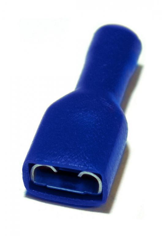 FASTON FEMMINA ISOLATO BLU - Confezione da 100 PZ