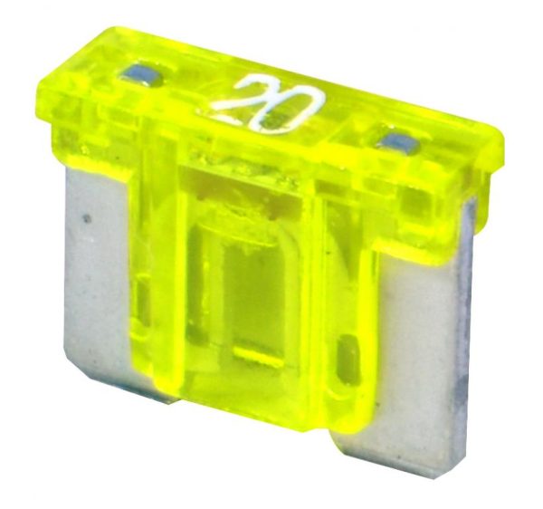FUSIBILE LOW PROFILE 20 AMP A LED GIALLO - Pack of 10 PZ