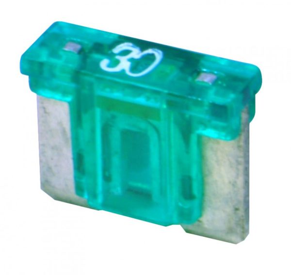 FUSIBILE LOW PROFILE 30 AMP A LED VERDE - Pack of 10 PZ
