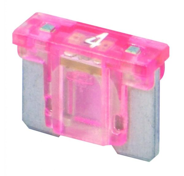 FUSIBILE LOW PROFILE 4 AMP A LED ROSA - Pack of 10 PZ