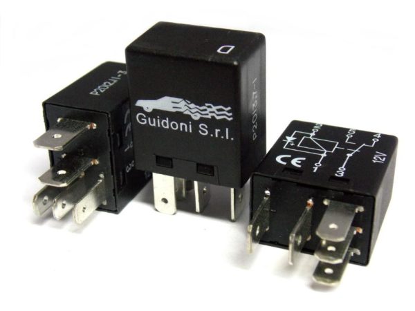 MINIRELAIS DI SCAMBIO 12V 15/25A C/DIODO - Confezione da 4 PZ