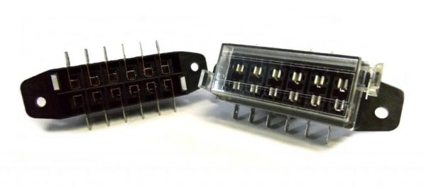 PORTAFUSIBILE 6 VIE USCITE LATERALI - Pack of 2 PZ