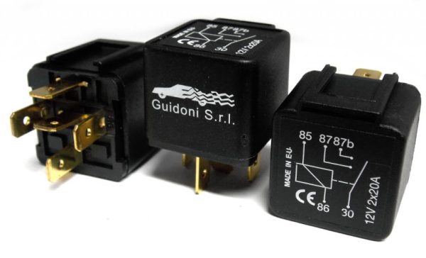 RELAIS 2X20A 12V C/87 SEPARATI - Confezione da 4 PZ