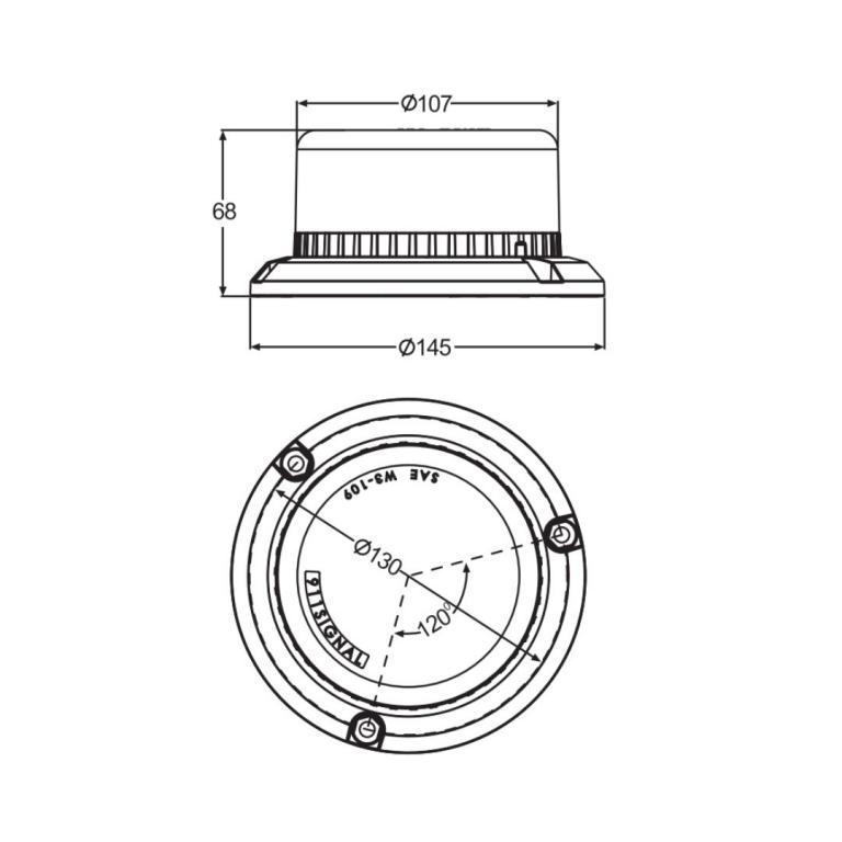 LAMPEGGIANTE LED 12/24V MAGNETICO ARANCIO RICARICABILE - Guidoni srl