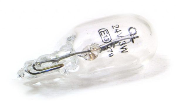 LAMPADA 24/3 VETRO T10 24V 3W - Confezione da 10 PZ