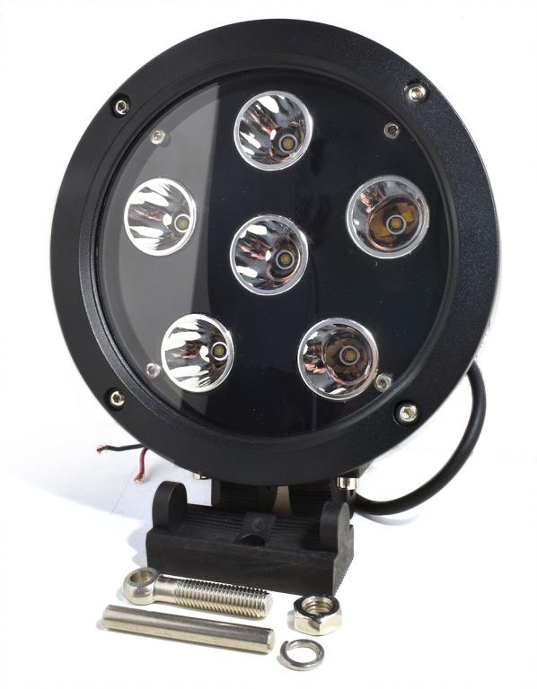 FARO LAVORO PROFONDITA' TONDO 6 LED 10W 9-32V 60W
