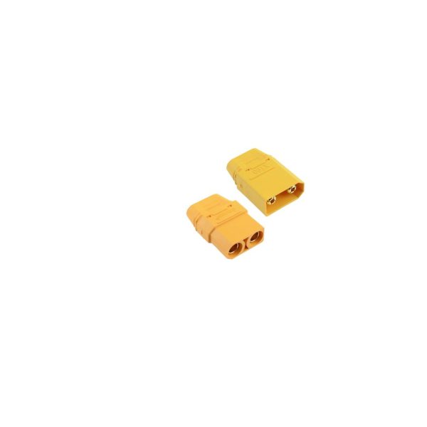 KIT CONNETTORE BIPOLARE MASCHIO+FEMMINA 90 AMPERE SERIE XT GIALLO AD ALTA CONDUCIBILITA’