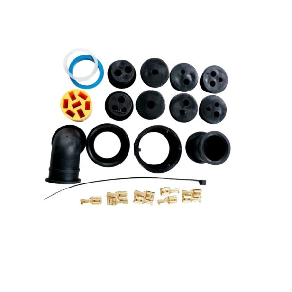 KIT CONNETTORE 7 VIE P.F. GIALLO ASS2 PER FANALI ASPOCK A VITE E BAIONETTA