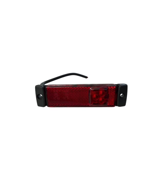 LAT.LED T.HELLA 12/24 RED HEADLIGHT C/CABLE AND BRACKET 130X32X20