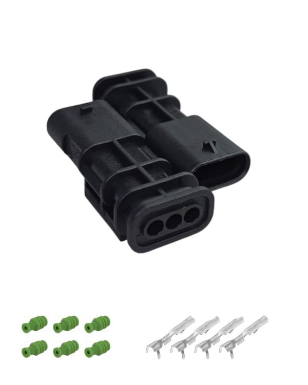 3-WAY PM CONNECTOR KIT M SERIES WITH 1.2 FOR SENSORS AND INJECTORS