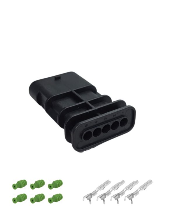 5-WAY PM CONNECTOR KIT M SERIES WITH 1.2 FOR SENSORS AND INJECTORS