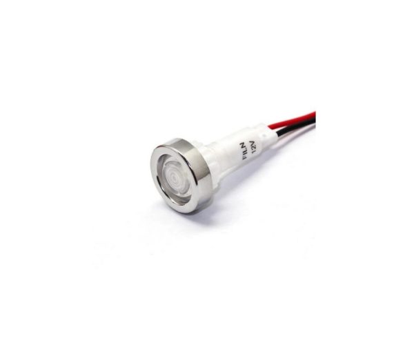 WHITE WIRED WARNING LIGHT 12/24V