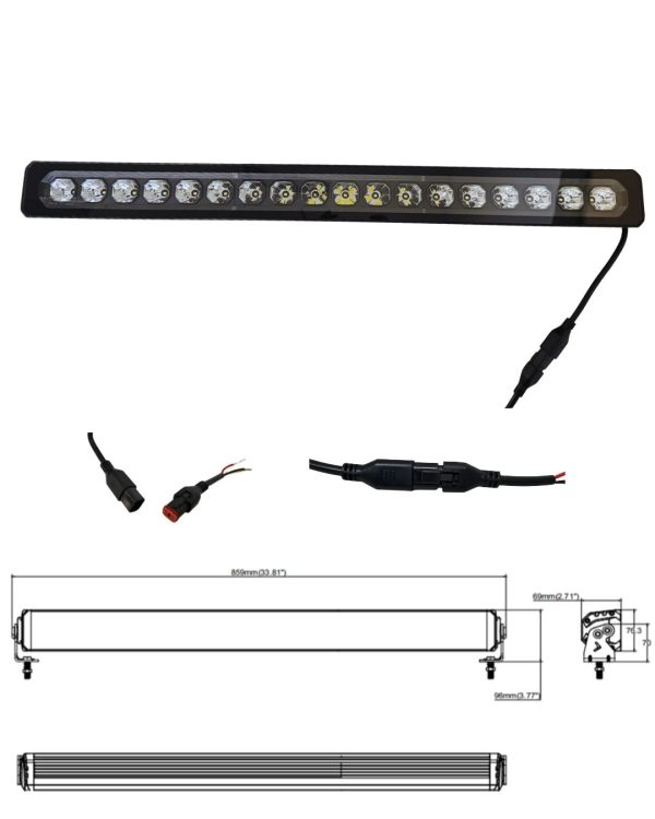 BARRA LED 220W+10W 12/24V 859X76X69 15000 LUMEN