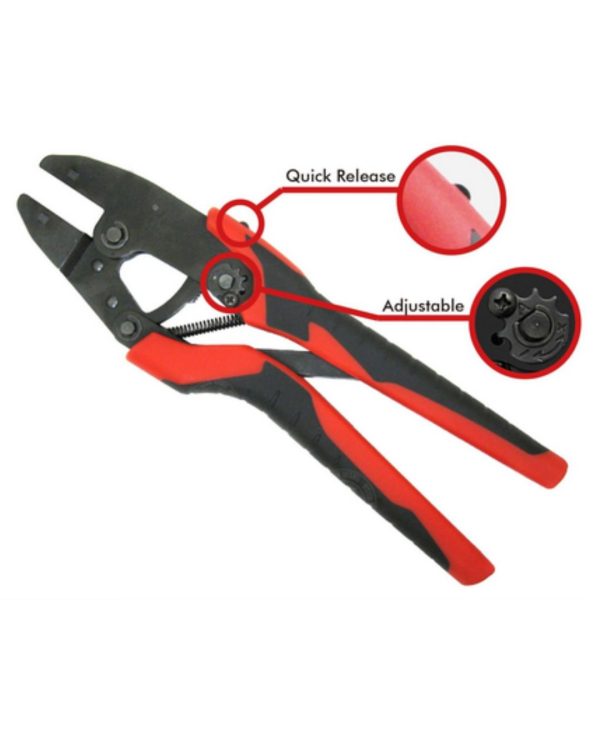 PINZA IN ACCIAIO PORTA MATRICE PER TERMINALI DI POTENZA 254MM (10")