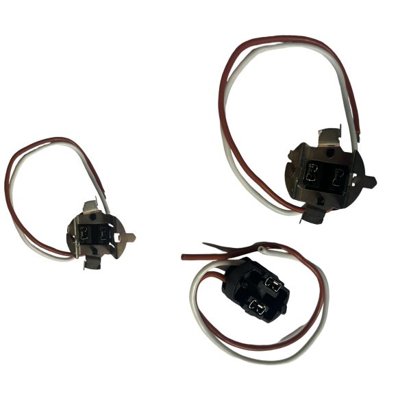 Wired H7 headlight bulb connector