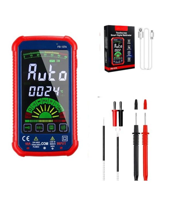 Automatic touch screen multimeter